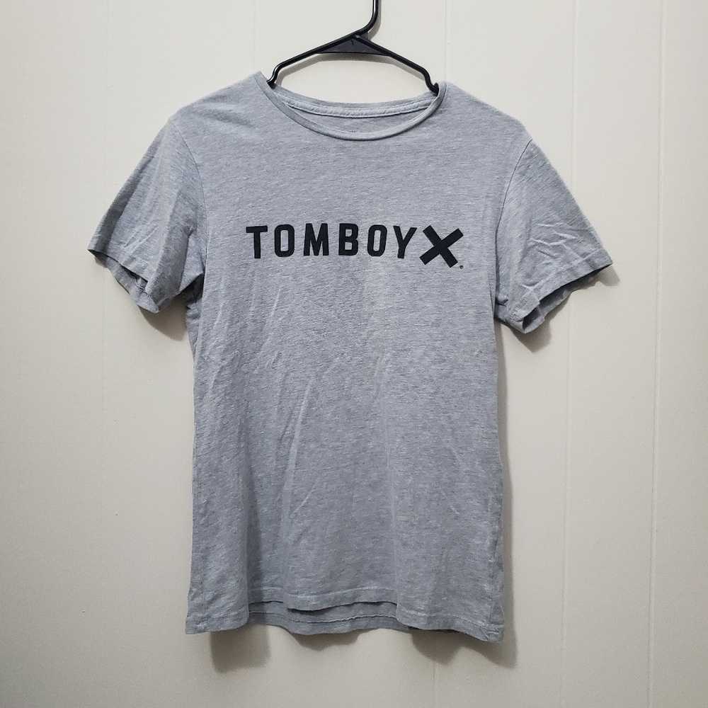 Tomboyx Grey Logo Army Tee